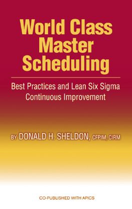 World Class Master Scheduling